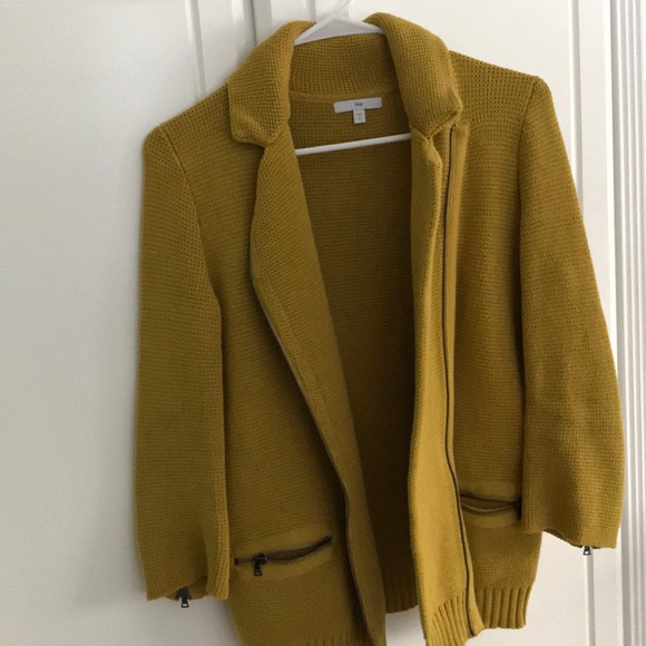 Mustard motorcycle sweater GAP - Picture 2 of 3